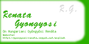 renata gyongyosi business card