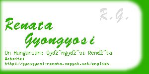 renata gyongyosi business card